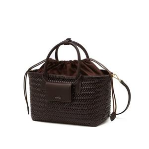 [질스튜어트] 에스테 가죽 토트 M 다크브라운 JABA6E210W2