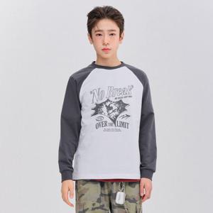 [오션스카이] 남아 그래픽 라글란 긴팔 티셔츠-FAJB5103B09