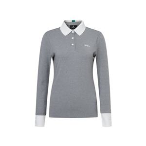 [와이드앵글] WWP25253MK CO 기본핏 니트 에리 폴로티셔츠 L (M.Grey) WWP25253