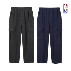 NBA 남녀공용 오버핏 2-WAY 데님 라이크 스웨트 팬츠 N261TP120P