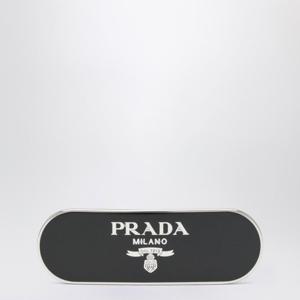 프라다 블랙 로고 메탈 헤어 클립 1IF0222BA6 F0002