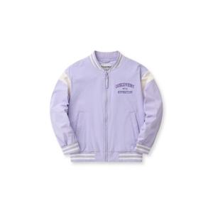 디스커버리키즈바람막이 XQD DKWJ12041-LVS 키즈 바시티 배색 바람막이 자켓