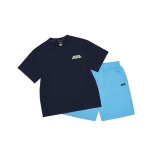 [내셔널지오그래픽키즈][온라인전용] K262UPB902 에어로쿨 5부 상하 SET NAVY