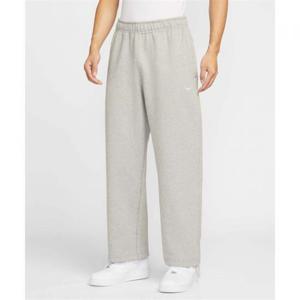 나이키 솔로 스우시 플리스 오픈 헴 팬츠 M - 다크 그레이 헤더 라이트 스모크 화이트 HV1091-063 406358