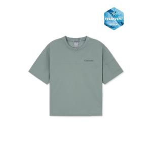 디스커버리키즈반팔티 AQS DKTR76053-KAS 키즈 프레시벤트 경량 우븐 소매 포켓 트레이닝 반팔티셔츠