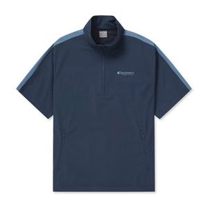 디스커버리반팔티 XQD DXTR6E043-NYD 배색형 우븐 트레이닝 반팔 아노락