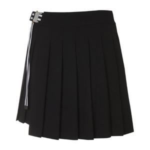 [와이드앵글]여성 WG 버클 플리츠 랩 스커트 WWP23Q72Z1