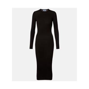 프라다 리브 니트 버진 울 미디 드레스 P01172302