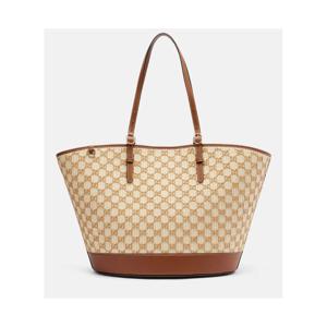 구찌 GG 라지 라피아 이펙트 토트 백 P01118010