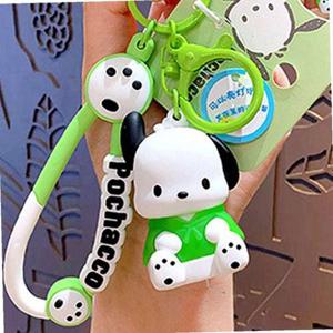 산리오 포차코 라이트 피규어 키링-그린