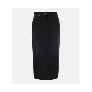 프라다 데님 미디 스커트 P00955973