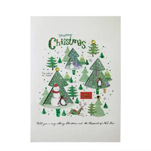 크리스마스카드/성탄절/ x-mas 크리스마스 숲 card (FS201-4)