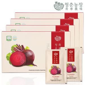 청춘농장 유기농 레드비트즙 4박스 총 120포