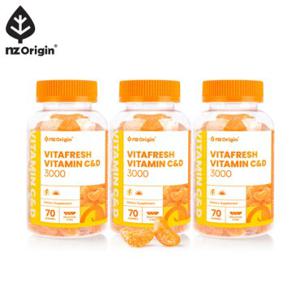 비타프레쉬 귤젤리비타민C& D3000(70구미) 3통