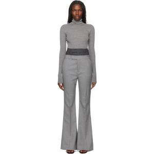 26 SS 티맥스 여성 그레이 플레어 핏 슬랙스 242301F087001