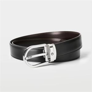 몽블랑 리버시블 남성 레더 벨트 222371