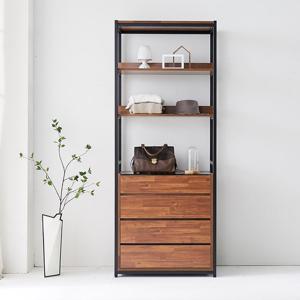 런웨이2 18T LPM600 스틸 4단서랍 선반행거장 드레스룸행거