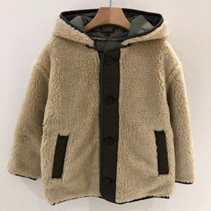 [지프키즈]공용 탈부착 후드 양면 리버서블 뽀글이 점퍼 KL4JPU302