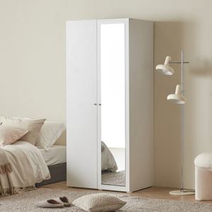 아씨방가구 그란데 전신거울 수납 옷장 80cm