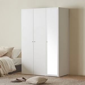 아씨방가구 그란데 싱글+전신거울 옷장 세트 120cm