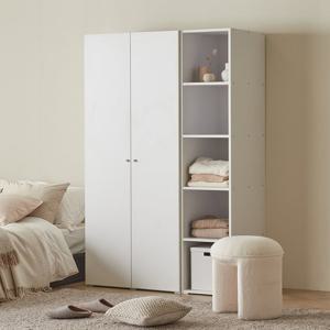 아씨방가구 그란데 싱글+오픈선반장 세트 120cm