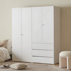 아씨방가구 그란데 싱글+서랍 옷장 세트 160cm