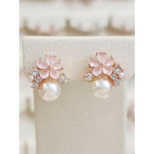 볼라레 세이브존03 치코핑크플라워펄귀걸이 SSS1365