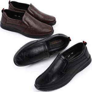 행텐 HT-6009 남성용 가죽 캐주얼 컴포트 스니커즈 슬립온 로퍼