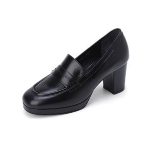 [금강 구두] 금강제화 르느와르 여성 가보시 로퍼 힐 블랙 RENPUC4801K1 RENPUC4801K1