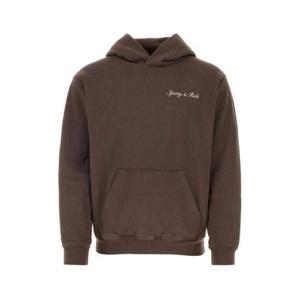 스포티앤리치 후드 티셔츠 HOAW237CH 10 CHOCOLATE DOM