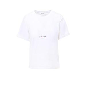 생로랑 반팔 티셔츠 460876YB2DQ9000 WHITE DOM