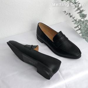 [멜팅브라운] 여성 심플 데일리 페니 로퍼 단화 4color