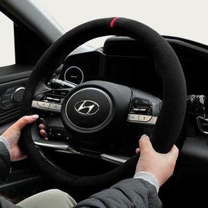 뉴투싼ix 핸들커버 자동차핸들커버 바겐 스웨이드