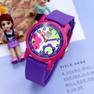 큐앤큐 VR41J-006Y 학습에 좋은 블루밍 플라워 캐릭터 어린이 아