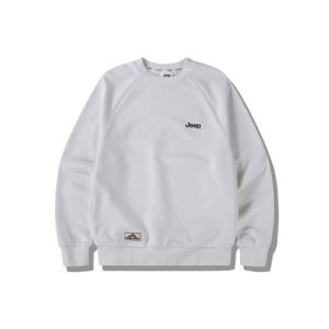 [지프]JP3TSU802 화이트 25년 선기획 베이직 지프 로고 맨투맨_S
