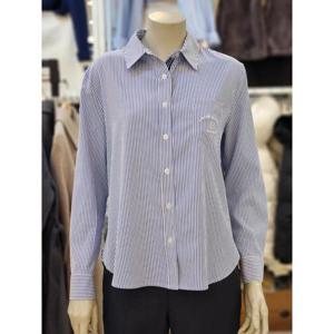 SOUP 세이브존07 스트라이프 포켓 블라우스 SB3LS36