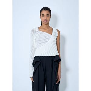 이세이미야케 리플 테크닉 보트넥 니트 탑 IM56KN824 06