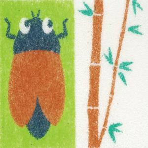 데코샌드 연필꽂이만들기 208 매미 대나무