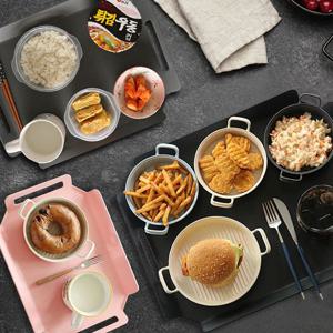 니본 간식쟁반3종세트 3 COLOR 손잡이트레이 주방쟁반 손잡이주방쟁반 주방쟁반 간식쟁반 핑크쟁반 그레이