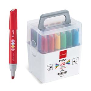 라인플러스 프리즘 유성매직 24색 세트 (사각닙) 문구용매직 팬시용매직 그림매직 미술매직 유성매직 문구