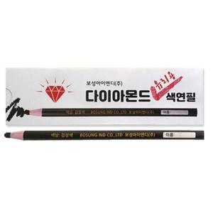 보성 유리.채점용 다이아몬드 단색색연필12개입(검정색) 색연필 단색연필 단색색연필 검정연필 검정색연필