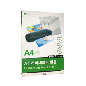 문화 기계 코팅지 A4 A594-7 A4 100mic 100매 코팅지 코팅필름 코팅종이 라미네이팅필름 라미네이팅 필름지