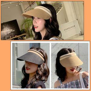 여성 여자 여름 해변 시원한 밀집 모자 썬캡 썬바이져