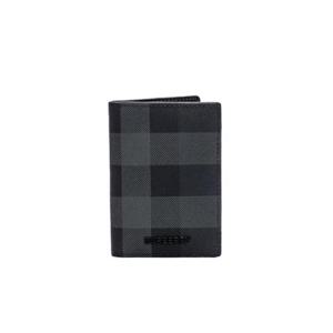 버버리 로고 체크 카드 케이스 차콜 8070195