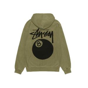 스투시 8볼 후드 피그먼트 다이드 올리브 1925022