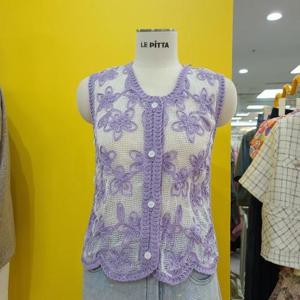 르피타 DP01 꽃자수 조끼 L252UVT654