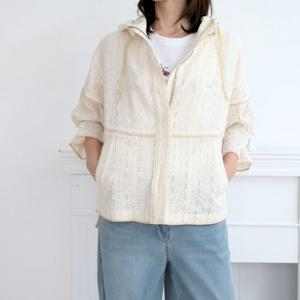 [비꼴리끄]린넨 자수 후디 점퍼 B252PJ2030