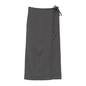 던스트 랩 타이 클로저 미디 스커트 UDSK5C207 CG