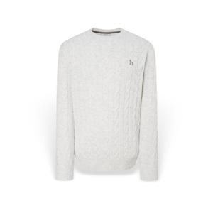 [헤지스 남성] 남성 캐시혼방 케이블 크루넥 니트 HZSW5D402G1 HZSW5D402