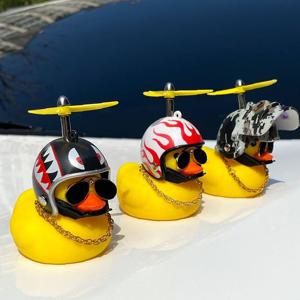 자동차 러버덕 오리 장식 인형 노호혼 악세사리 헬멧